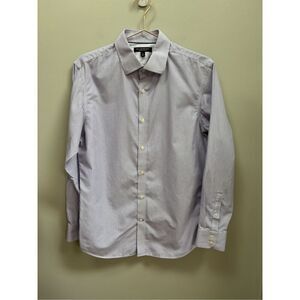 Banana Republic M men’s non iron slim fit button down lavender striped